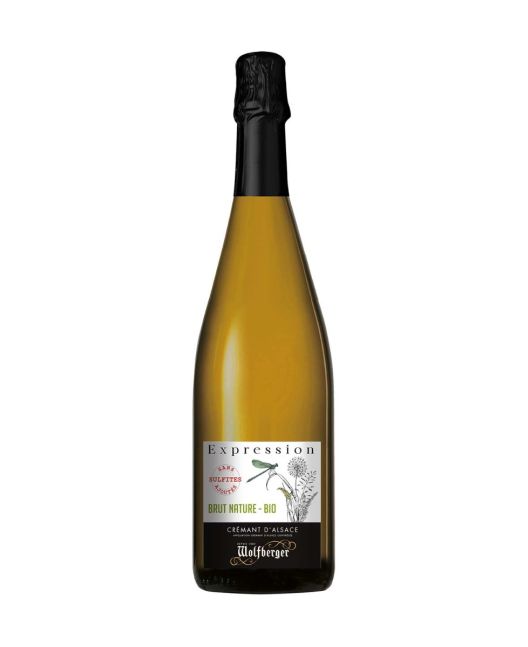 Crémant d'Alsace Expression Brut Nature - Sans Sulfites Ajoutés BIO 75cl